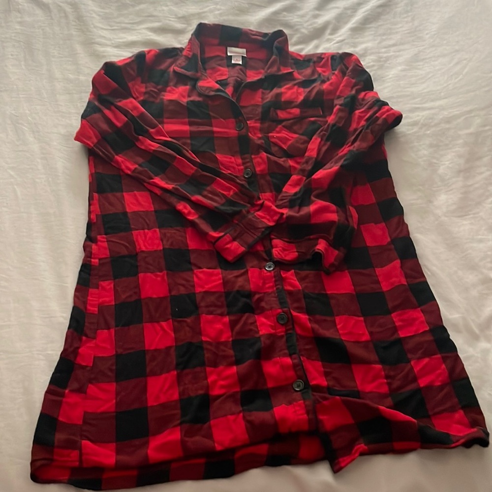Flannel Pajama dress
